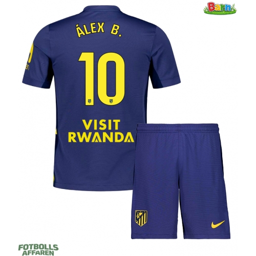 Atletico Madrid Alex Baena #10 Bortaställ Barn 2025-26 Kortärmad (+ Korta byxor)
